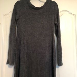 Grey Knit Long sleeve dress